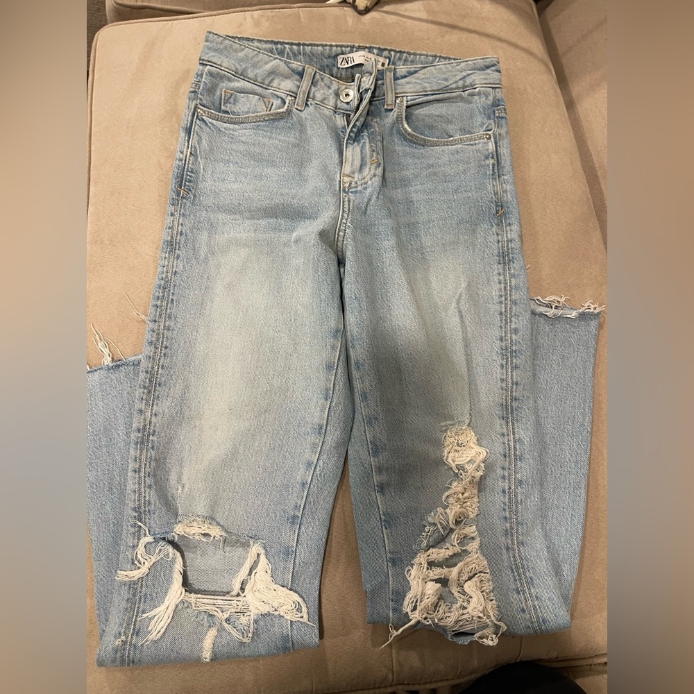 Zara ripped jeans